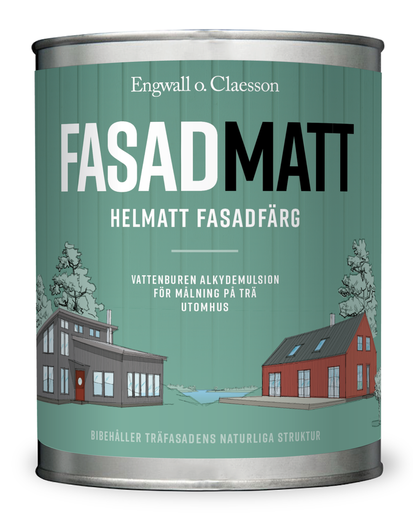 Lasol Fasadmatt 1 L 9005 Antikvit