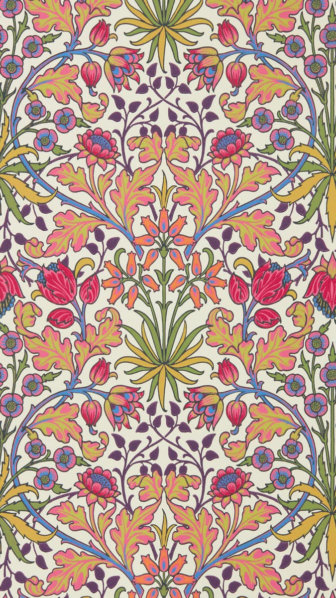 Morris & Co - Hyacinth Cosmo Pink Bedford Park Wallpapers
