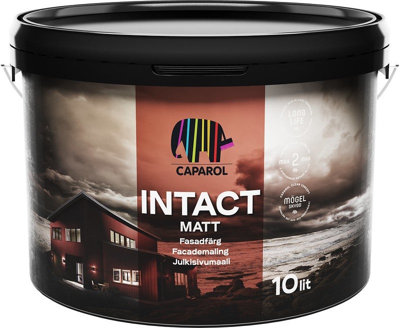 Fasadfärg Intact Matt 9,5 L Vit-Bas