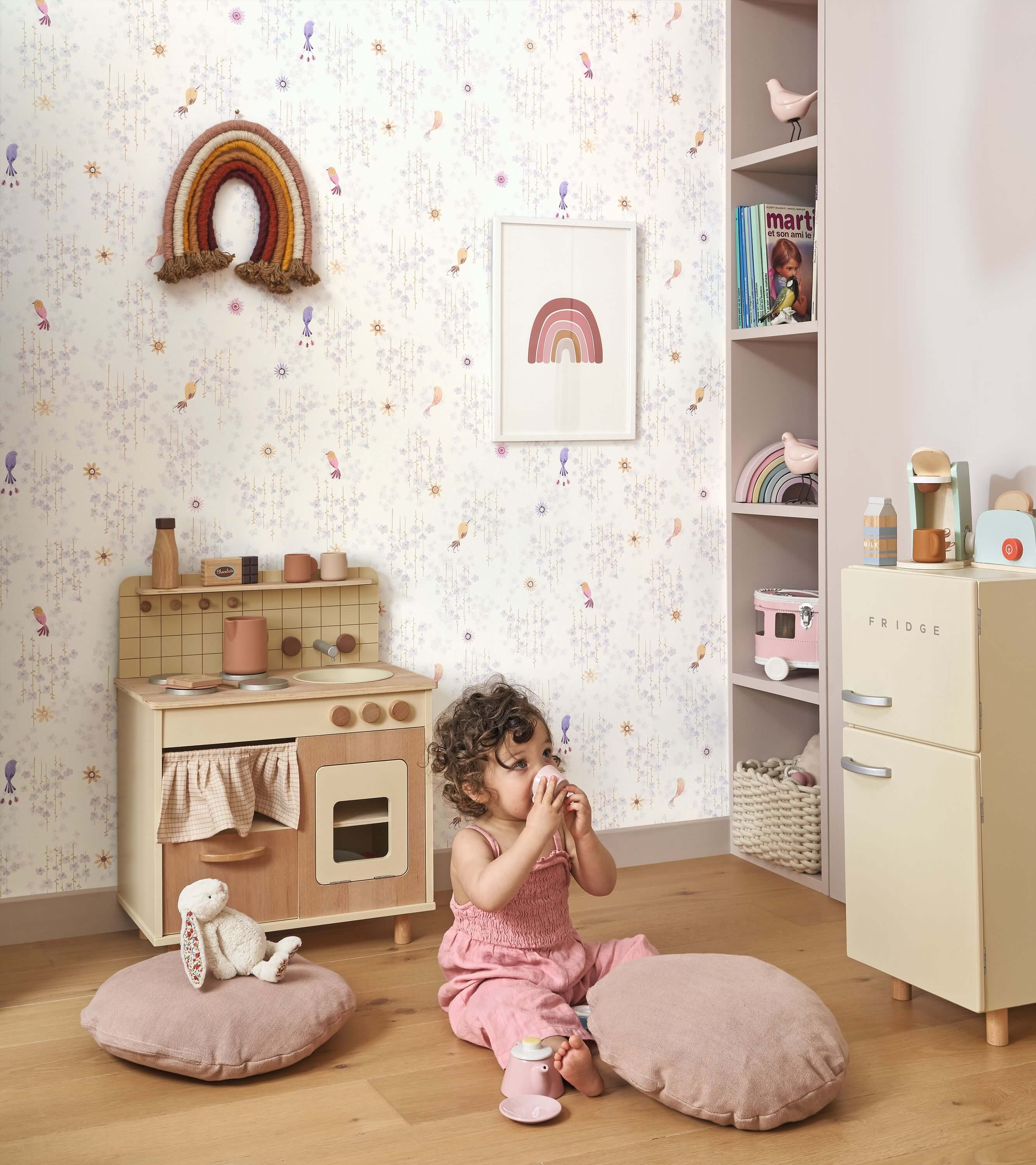 Casadeco - Tropical Birds Parme Once Upon A Time 2