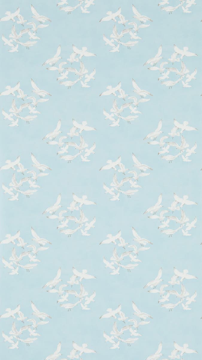 Seagulls Blue Sanderson One Sixty Wallp