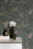 Karin, Mörkgrå Blommor&Blad