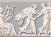 Nio musersbård - Grå/gråblå B10-46