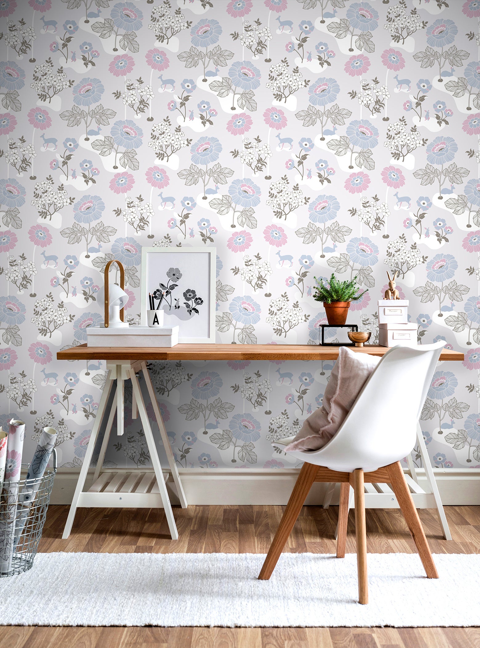 Duro - Blomsteräng, Ljusgrå Duro 1900