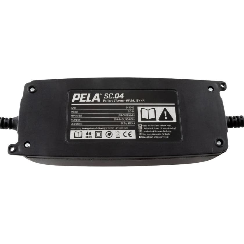 PELA Batteriladdare SC.04, 6V 2A / 12V 4A