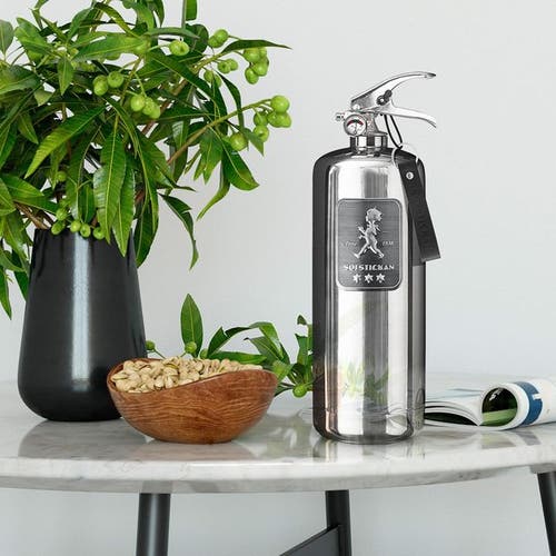 Brandsläckare 2 kg Design Steel Edition
