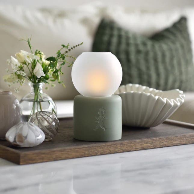 Värmeljuslykta Globe Grön