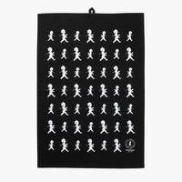 Kökshandduk 50x70 cm Svart/Vit