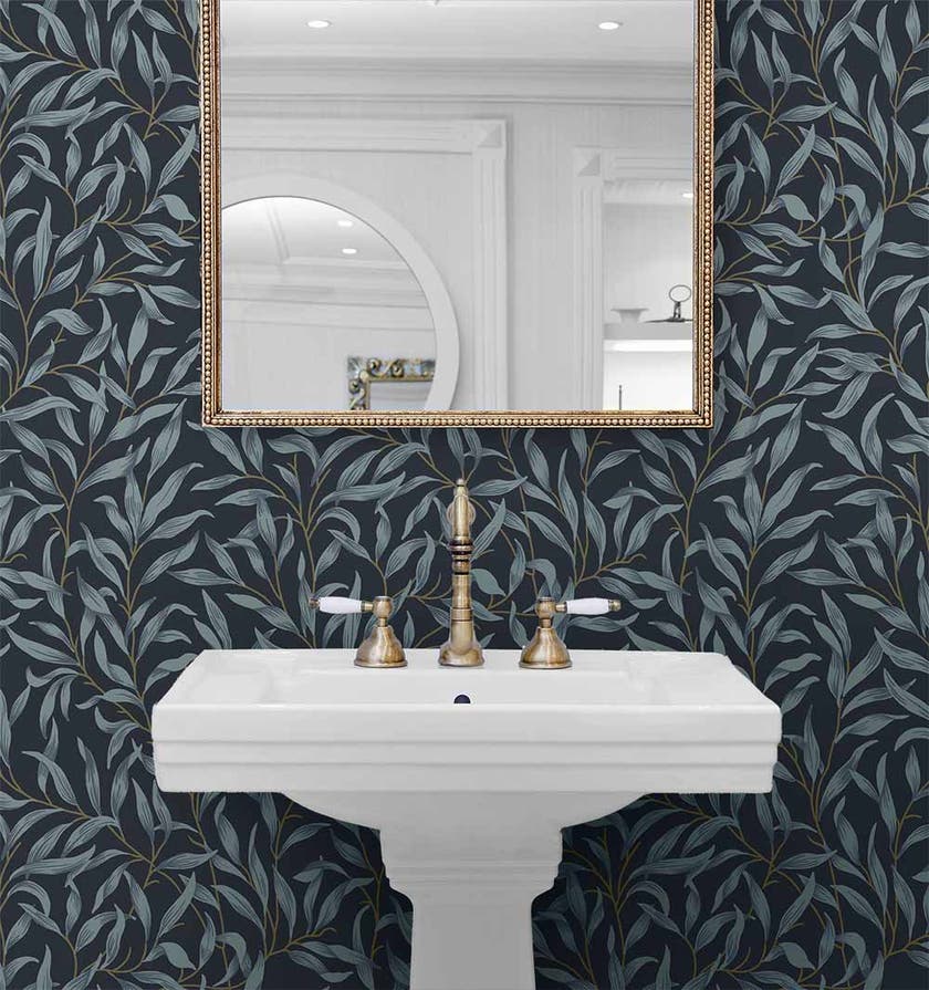 Carma - Peel & Stick Willow Trail Aegean Blue NW54702