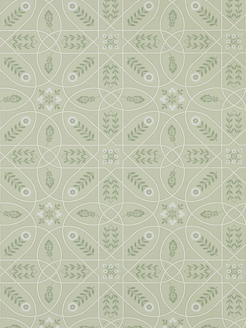 Brophy Trellis Sage Linen Melsetter Wallpapers