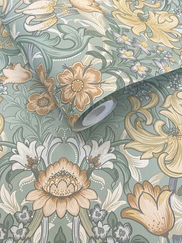 Intrade - Fleurmont Aqua Multi Tales of the Manor Tapet