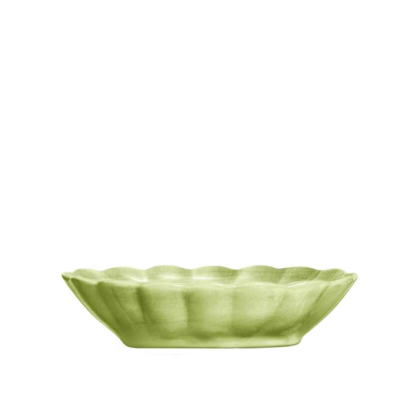 Oyster Skål 23x18 cm Grön