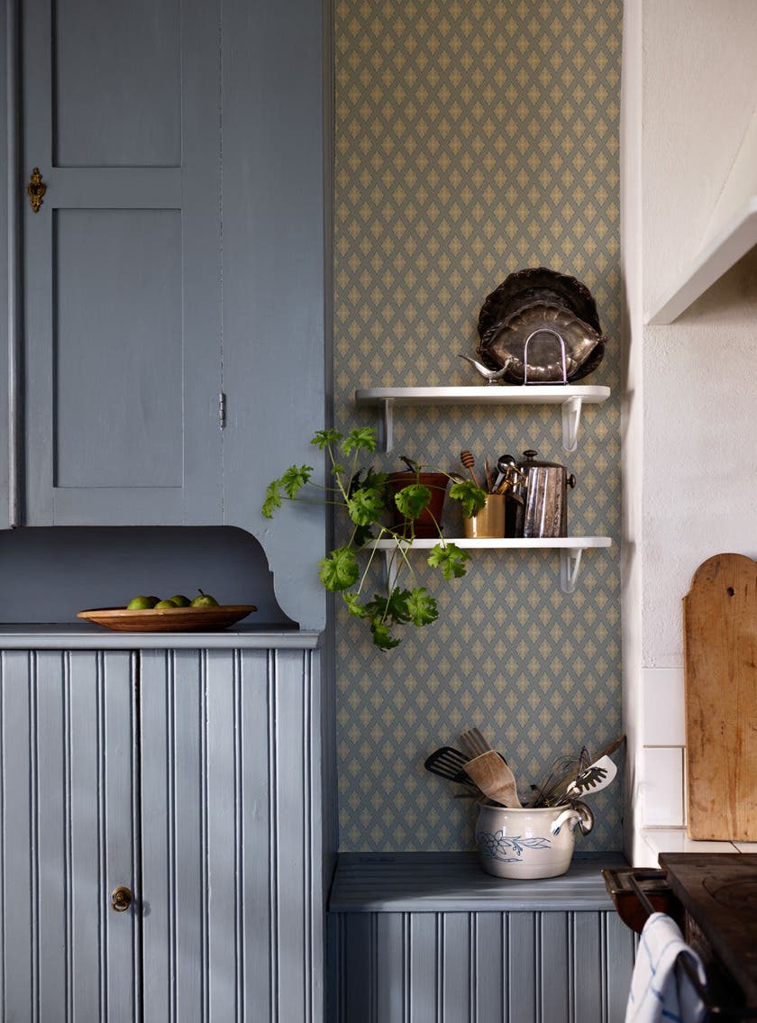 Lillstugan Blå Gammalsvenska Papper