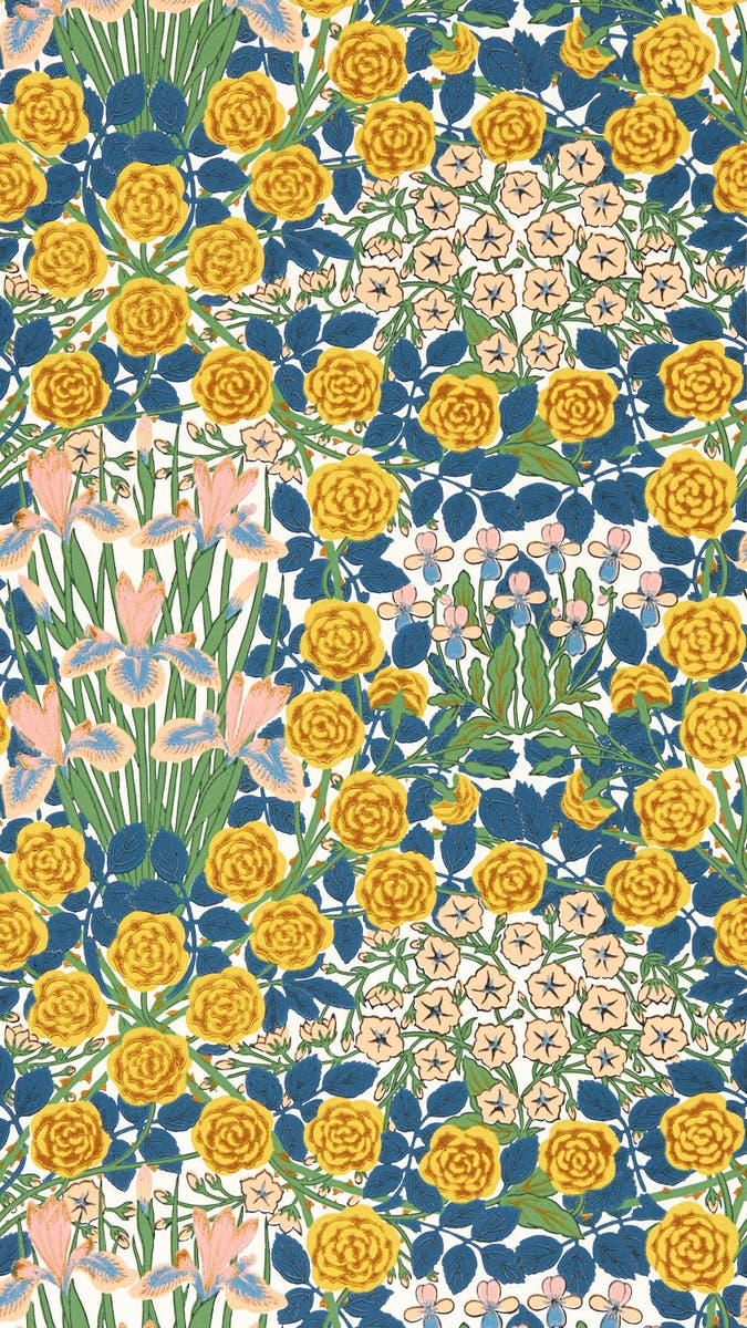 Morris & Co - Campanula Autumn Garden Bedford Park Wallpapers