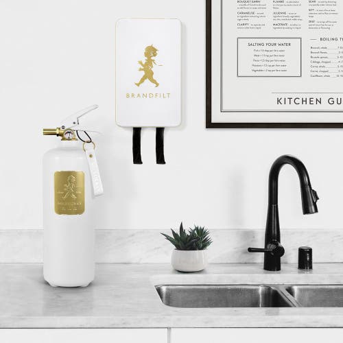 Brandsläckare 2 kg Vit/Guld