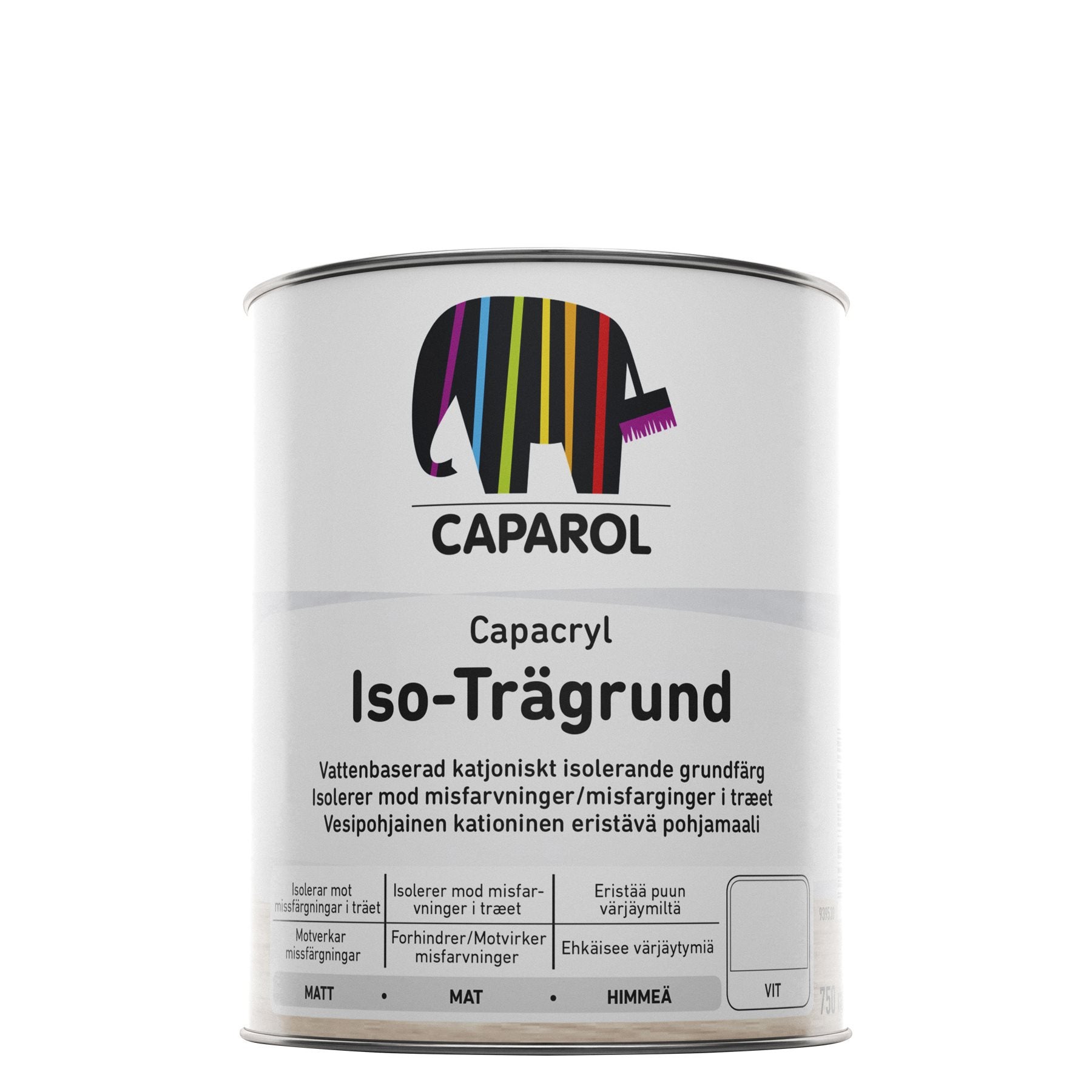 ISO-Trägrund 0.75 L Vit
