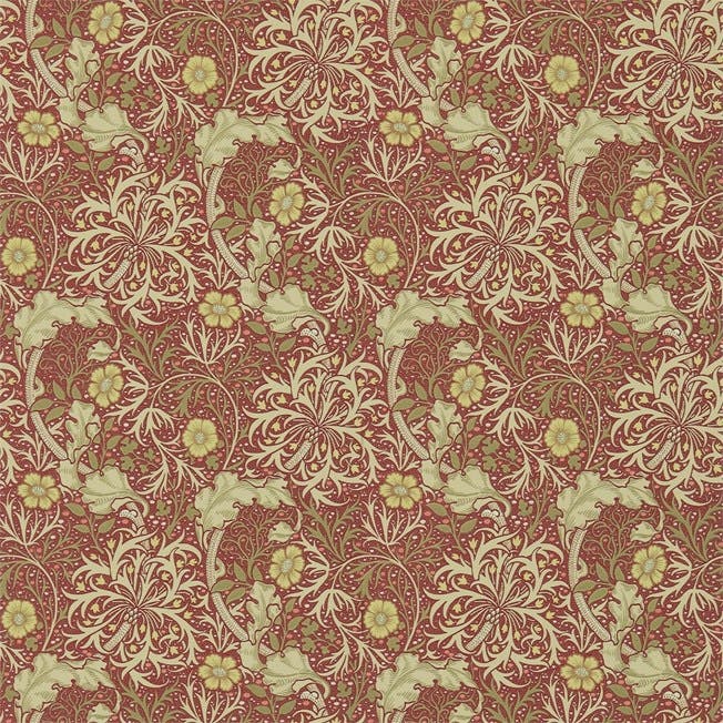 Morris & Co - Morris Seaweed Red/Gold Morris 160th Anniversary