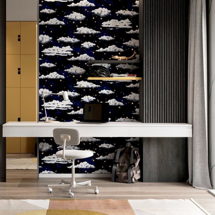 Stars And Clouds Navy