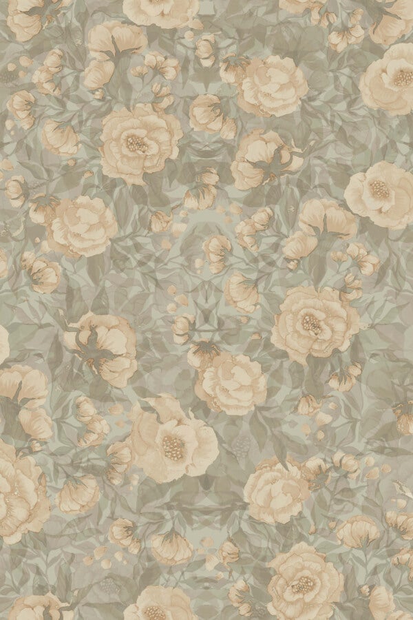 Poppies for Marlene Tender Green MM-0201