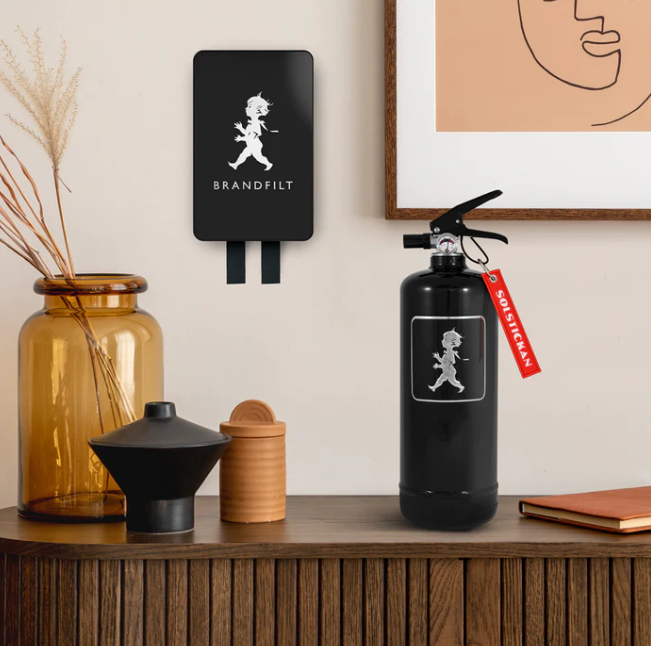 Brandfilt Svart/Silver