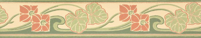 Åkersta Bård Röd Gammalsvenska Papper