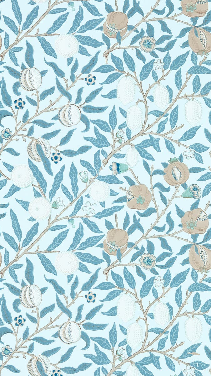 Morris & Co - Fruit Slate/Vellum Simply Morris Wallpapers