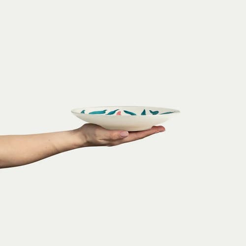 Flowers Tallrik Water Lilies 20 cm Vit