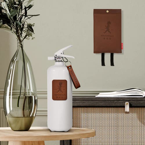 Brandfilt Mörkt läder