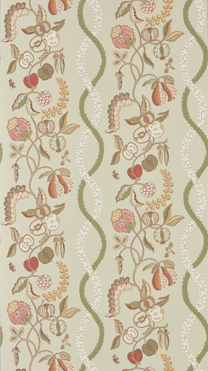 Sanderson - Kitchen Garden Olive & Russet