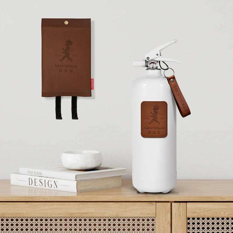 Brandfilt Mörkt läder