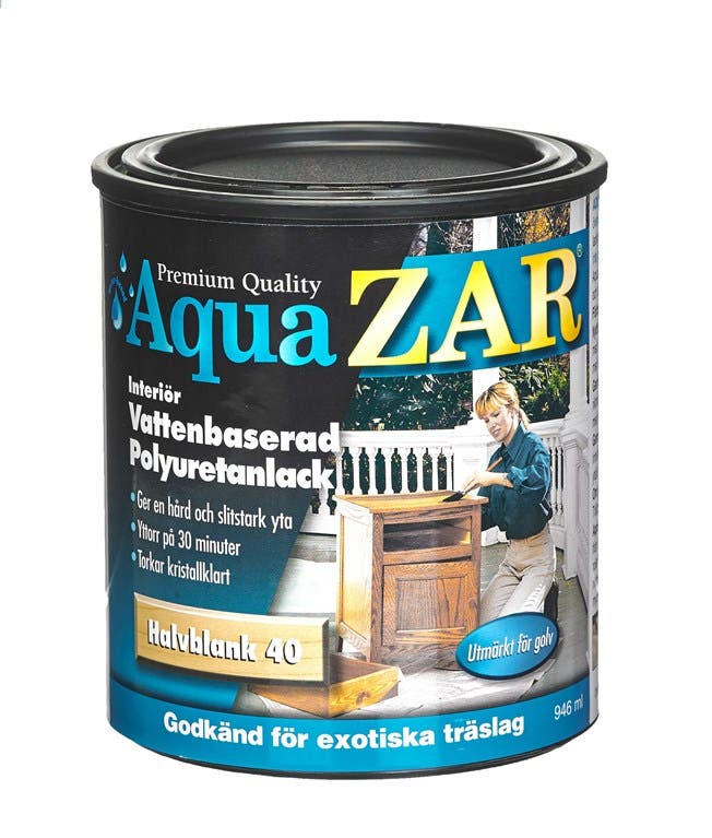 Aqua Zar Interiörlack Halvblank - 946ml
