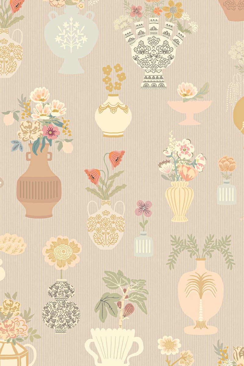 Majvillan - Floral Daiquiri Misty Gray