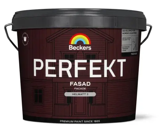 Perfekt Fasad Helmatt 1 L Svart