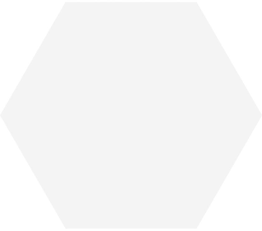 Haze Vit matt hexagon 15x17