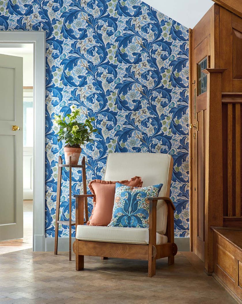 Morris & Co - Leicester Paradise Blue Bedford Park Wallpapers