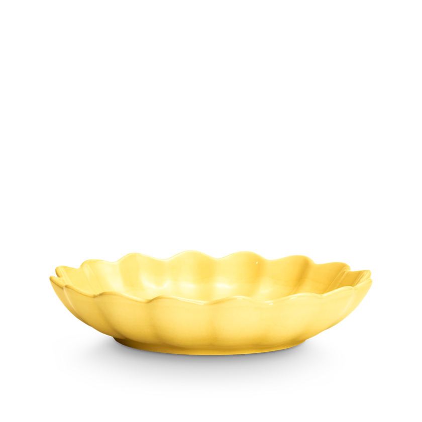 Oyster Skål 24cm Gul
