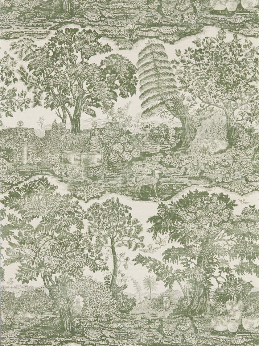 Highgrove Toile Yew Green