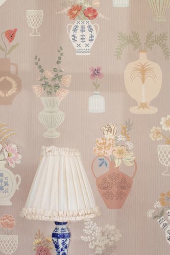 Majvillan - Floral Daiquiri Veil Merino Brown