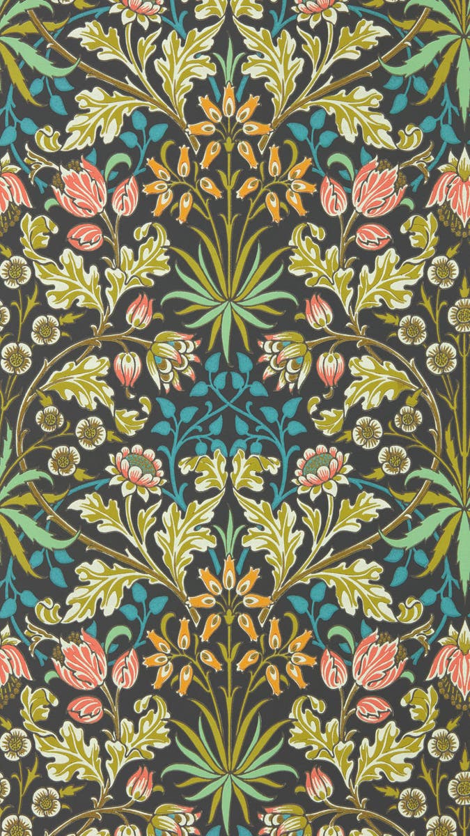 Morris & Co - Hyacinth Enchanted Green Bedford Park Wallpapers