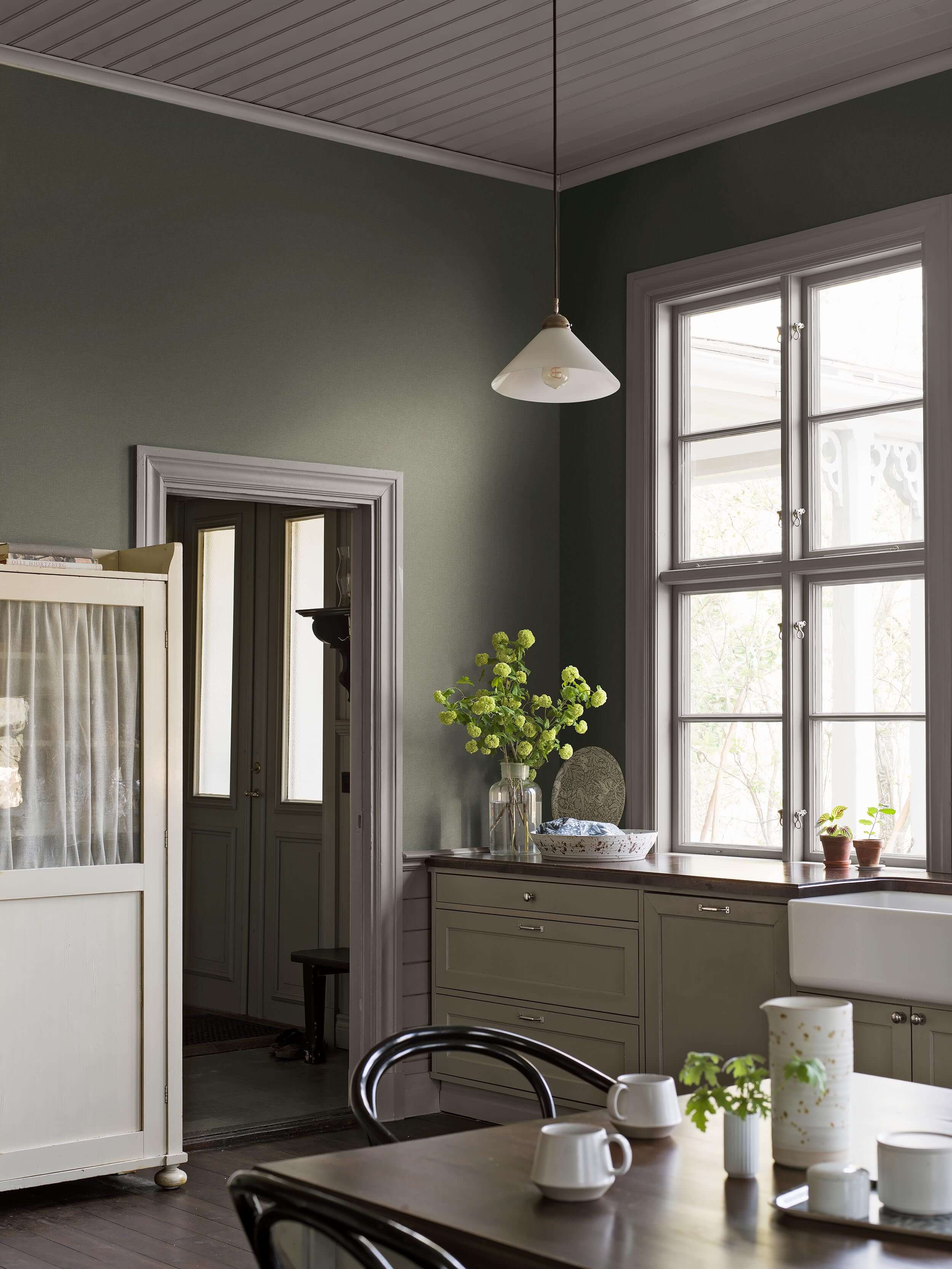 Boråstapeter - Canvas Olive