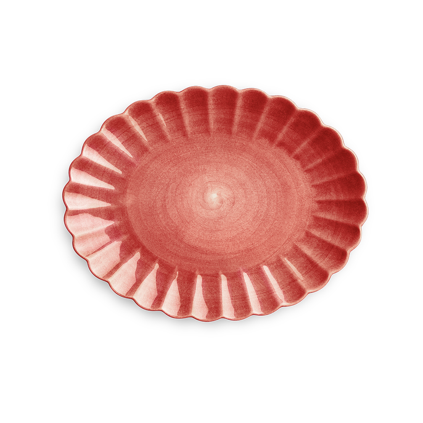 Oyster Fat 35 x 30 cm Röd