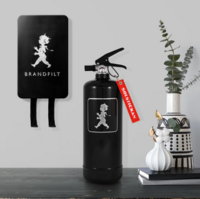 Brandsläckare 2 kg Svart/Silver