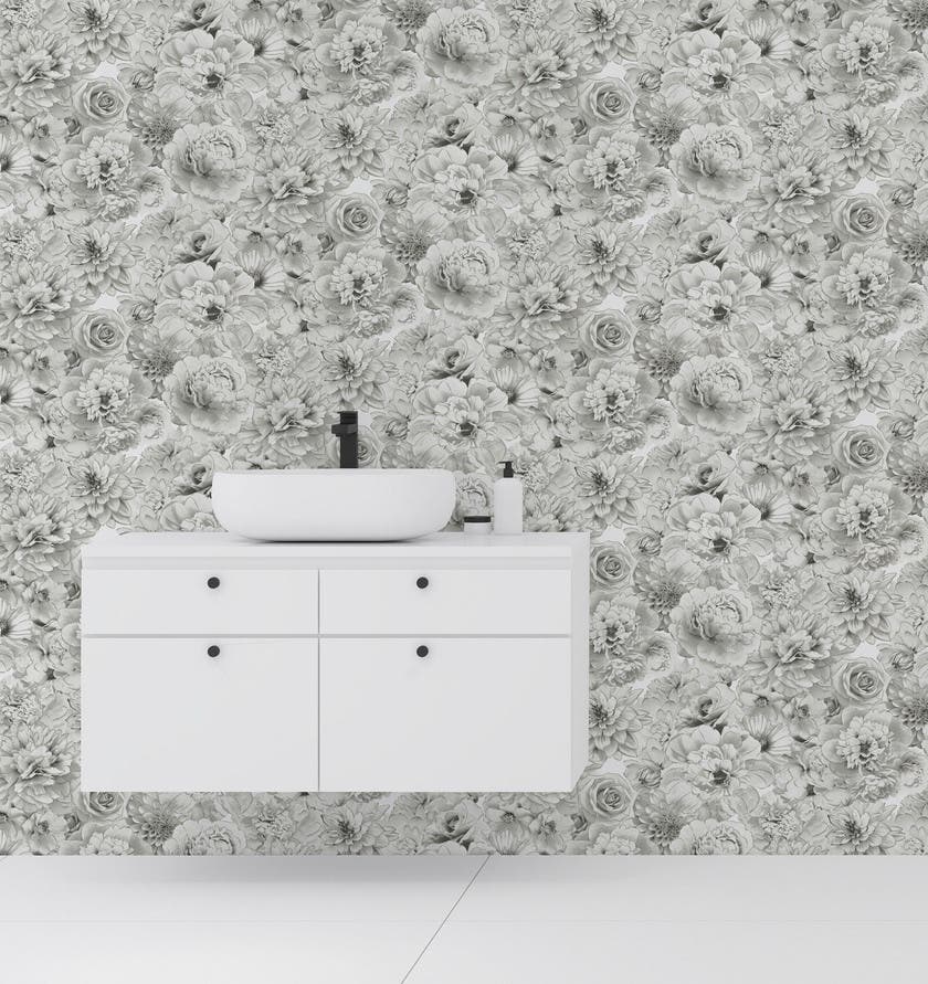 Glitter Bloom Silver