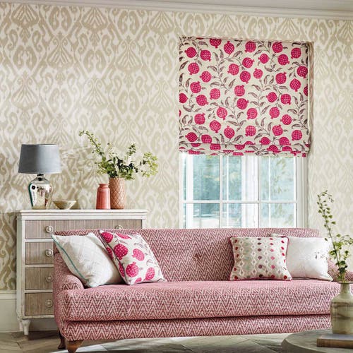 Sanderson - Kasuri Country Linen Caspian Wallpapers
