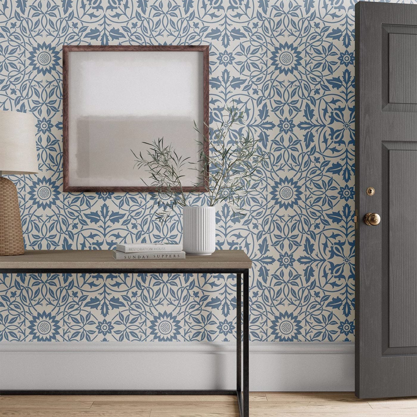 Morris & Co - St James Ceiling China Bl Simply Morris Wallpapers
