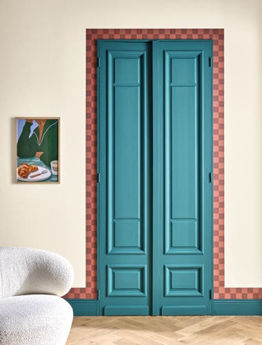 Caselio - Checks Border Bordeaux