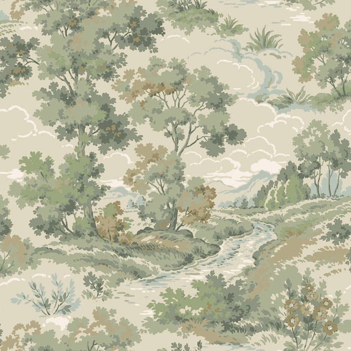 Boulognern Grön Gammalsvenska Papper