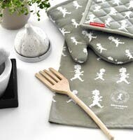 Kökshandduk 50x70 cm Grön/Vit