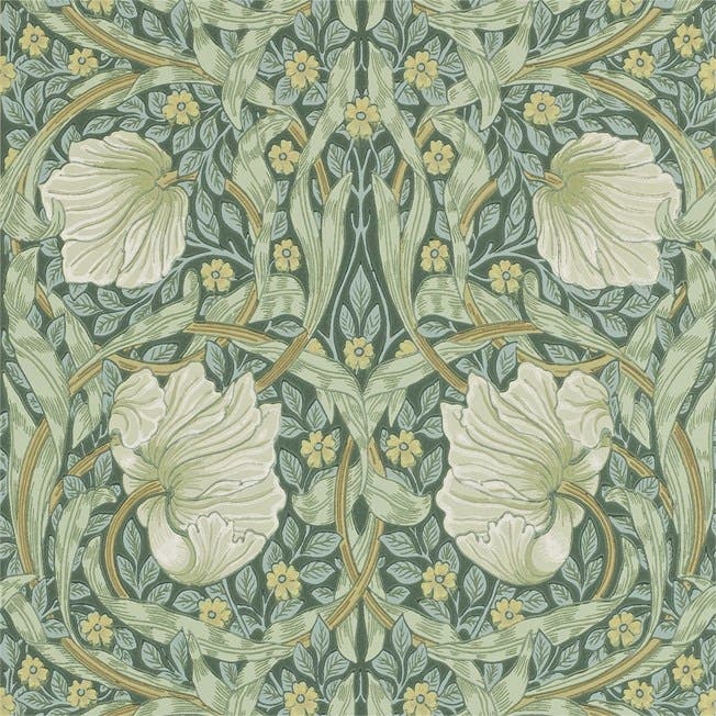 Morris & Co - Pimpernel Privet/Slate The Craftsman Wallpapers