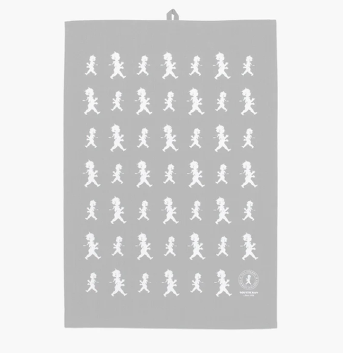 Kökshandduk 50x70 cm Grå/Vit